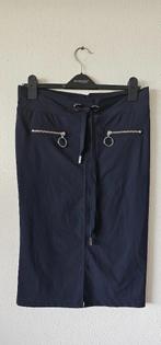 blauw travelstof rok van Jane lushka maat s (26425), Kleding | Dames, Rokken, Verzenden, Blauw, Knielengte