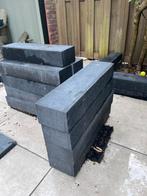 13 x Linia Excellence Rockface 10x15x60 cm Nero, Tuin en Terras, Ophalen of Verzenden, Zo goed als nieuw, Beton, Minder dan 100 cm