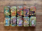 10 lege Pokemon tins, Ophalen of Verzenden, Zo goed als nieuw, Overige typen