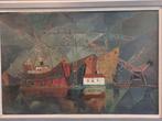 Bas van der Smit - Haven Rotterdam 1956, Antiek en Kunst, Ophalen of Verzenden