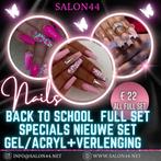 Back to School Gel/Acryl+verlenging Jeugd behandeling (tm18), Ophalen of Verzenden, Nieuw, Handen en Nagels