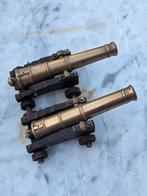 Twee Miniatuur Kanonnen - Brons/Koper, Ophalen of Verzenden, Brons