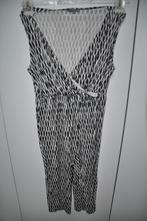 ABC107 Jumpsuite maat L Zwart Wit, Kleding | Dames, Jumpsuits, Ophalen of Verzenden, Zo goed als nieuw, Maat 38/40 (M), Zwart