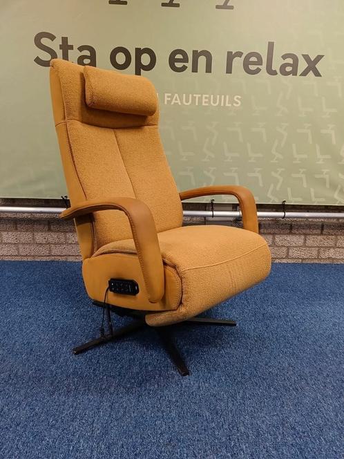Sta op relax fauteuil Prominent extra luxe op accu 🔋, Huis en Inrichting, Fauteuils, Zo goed als nieuw, Stof, 50 tot 75 cm, Ophalen of Verzenden