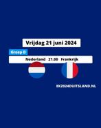 EK ticket Nederland-Frankrijk, Tickets en Kaartjes, Juni, Eén persoon