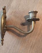 Messing wand kandelaar, Antiek en Kunst, Antiek | Kandelaars, Ophalen of Verzenden, Overige materialen