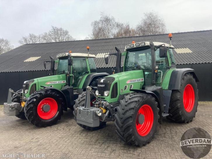 2x Fendt 820 Vario TMS, Zakelijke goederen, Agrarisch | Tractoren