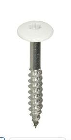 Trespa schroeven/kleurkop schroeven RAL9010 4,8x32 RVS, Ophalen, Minder dan 50 mm, Schroeven, Rvs