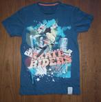 Blauw T-Shirt 'Skate Riders' (158-164), Kinderen en Baby's, Kinderkleding | Maat 152, Gebruikt, C&A, Ophalen of Verzenden, Shirt of Longsleeve