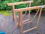 2 x houten schragen, Doe-het-zelf en Verbouw, Werkbanken, Ophalen, Zo goed als nieuw, 70 tot 120 cm, Inklapbaar