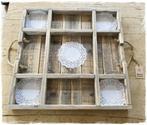 Zomeraanbieding! Robuuste vakkentray/dienblad 55x55 cm., Ophalen of Verzenden