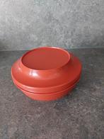 Mooi rond  bakje van Tupperware met deksel., Ophalen of Verzenden, Gebruikt, Rood