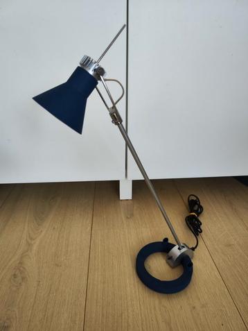 Vintage Tafellamp Blauw (met 2 pennenhouders)  beschikbaar voor biedingen