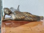Antieke liggende sleeping  bronzen Boeddha., Antiek en Kunst, Ophalen of Verzenden