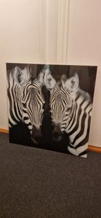 Hele mooie glas schilderij zwart/wit 80x80 cm, Huis en Inrichting, Woonaccessoires | Schilderijen, Tekeningen en Foto's, Ophalen
