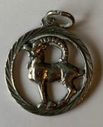 sterrenbeelden hanger Steenbok , Zilver, Ophalen of Verzenden, Zo goed als nieuw, Kruis of Symbool, Zilver