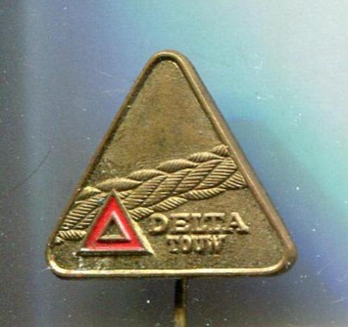 Delta - Touw koper speldje ( T_197a ), Verzamelen, Speldjes, Pins en Buttons, Zo goed als nieuw, Speldje of Pin, Merk, Verzenden
