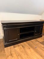 Zwart TV Meubel - 140cm Breed, Ophalen, Gebruikt, 100 tot 150 cm, Minder dan 100 cm