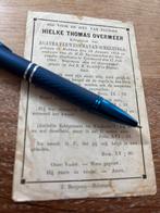 OUD- Overmeer Hielke Makkum 1886 Tjerkwerd x van Scheltinga, Ophalen of Verzenden, Bidprentje