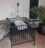 Europe Baby - Liam II - 80x100 zwart metaal, Kinderen en Baby's, Boxen, Ophalen, Zo goed als nieuw, Rechthoekig, Boxkleed