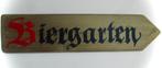 Handgeschilderd houten bord / Biergarten pijl / Duitsland, Nieuw, DeKameraadschap, Dj.kammeraat@telfort.nl, Bergenhuizen 6