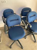 Bureaustoelen Ahrend 2324 blauw - 4 stuks, Huis en Inrichting, Bureaustoelen, Blauw, Ophalen of Verzenden