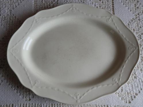 Ovale grote Wedgwood Queen’s Ware serveerschaal igst., Antiek en Kunst, Antiek | Servies los, Ophalen of Verzenden