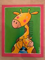Schilderij ‘Giraf’ 50x40 cm, Kinderen en Baby's, Nieuw, Ophalen of Verzenden, Wanddecoratie