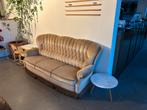 Moet weg! Mooie vintage bruine 3 persoons bank., Ophalen, Gebruikt, 150 tot 200 cm, Vintage