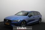 Volvo V60 2.0 B3 R-Design 163 PK | Nederlandse Auto | ClimaT, Gebruikt, Blauw, Leder en Stof, 163 pk