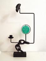 Danish brutalist sculpture - incl Holmegaard sun-catcher, Antiek en Kunst, Ophalen of Verzenden