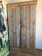 Steigerhouten kledingkast, Huis en Inrichting, Kasten | Kledingkasten, Ophalen of Verzenden, Zo goed als nieuw, 50 tot 75 cm, 200 cm of meer