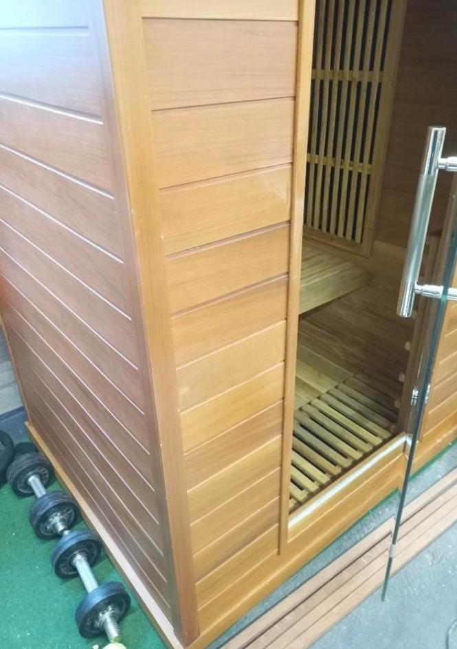 Mooie complete sauna te koop!, Sport en Fitness, Sauna, Zo goed als nieuw, Complete sauna, Fins of Traditioneel, Ophalen