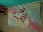 Eenhoorn vloerkleed 100x140cm, Ophalen, Zo goed als nieuw, Kleed of Kussen