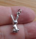 zilveren vintage bedel konijn [629], Overige merken, Verzenden, Zo goed als nieuw, 1 bedel