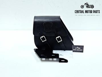 Zwart lederen Swingarm Tas + hardware Dyna 1991-2017 beschikbaar voor biedingen