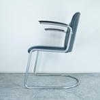 set van 2 stoelen model 413 Gispen blauw skai 60s, Gebruikt, Blauw, Vintage, Vier