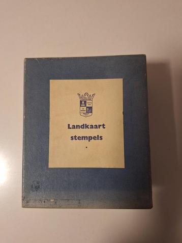 Stempel landkaart beschikbaar voor biedingen