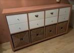 Kallax 2x4 kast met lades en manden, Huis en Inrichting, Ophalen, Gebruikt, 100 tot 150 cm, Met lade(s)