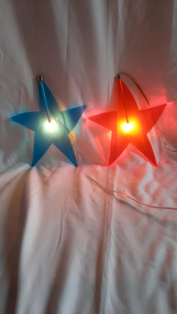 Ikea plexiglas sterren type glansa, lees de beschrijving, Huis en Inrichting, Lampen | Hanglampen, Zo goed als nieuw, Minder dan 50 cm