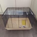 Hamsterkooi met beige bak gebruikte staat, Kooi, Gebruikt, Minder dan 75 cm, Ophalen