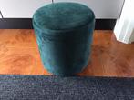 Mooie groene poef 7;50, Ophalen, Zo goed als nieuw, Rond, Minder dan 50 cm