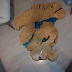 Salontafel van hout met epoxy rivier, Ophalen, 50 tot 100 cm, Epoxy, 50 tot 100 cm