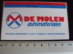 sticker de molen automaterialen logo maasniel echt venray, Verzamelen, Verzenden, Zo goed als nieuw, Bedrijf of Vereniging