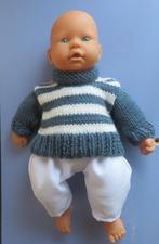 Chou Chou pop36 poppenkleertjes poppenkleding gebreid set156, Ophalen of Verzenden, Nieuw, Babypop
