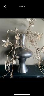 Prachtige aluminium vaas incl kunsttakken, Ophalen, Zo goed als nieuw