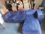 Sofa L shaped oud blauw, Ophalen, Gebruikt, Tweepersoons, 200 tot 250 cm