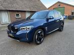 BMW iX3 High Executive 80 kWh PANO TREKHAAK LEER GR NAVI 620, Automaat, Achterwielaandrijving, Gebruikt, Blauw