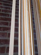 40 stuk witte houten plakplinten voor laminaat , PVC, Doe-het-zelf en Verbouw, Plinten en Afwerking, Ophalen, Eiken, Nieuw, Minervum 7093 4817 ZK Breda