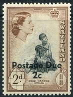 Swaziland 1961, QEII - Vrouw - overdruk Due, 2c, postfris., Postzegels en Munten, Postzegels | Thematische zegels, Verzenden, Postfris